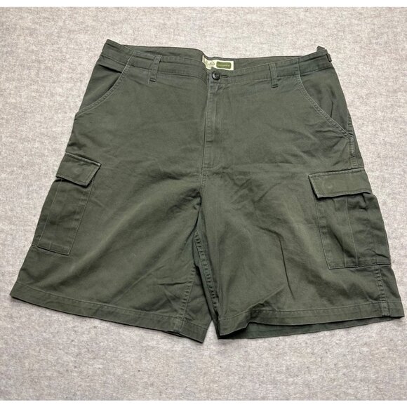 Cabela's Outdoors Military Green Cargo Shorts Khaki Outdoor 42 9.5" Inseam - Picture 1 of 8